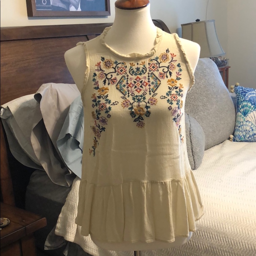 Cute boho Sleeveless top